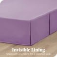thumbnail image 3 of Bare Home Jupe de Lit Double Brossage - Premium 1800 Collection - Retombée de 15 Pouces - Lit Simple, Lavande, 3 of 4
