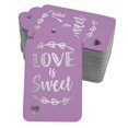 thumbnail image 1 of Inkdotpot 100 Pack Real Silver Foil Paper Tags Love Is Sweet Wedding Favor Hang Tag, 1 of 1