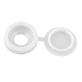 thumbnail image 3 of White Plastic M5 Screw Hole Caps - Decorative & Protective Furniture Screw Covers for Wardrobes & Cabinets, Easy Self-Tapping Installation, Durable Cross Pattern Design (Pack of 100), 3 of 6