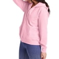 thumbnail image 3 of Hanes Chandail à Capuchon à Fermeture Éclair Intégrale ComfortSoft EcoSmart pour Femmes, 2TG, Rose Pâle, 3 of 5