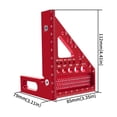 thumbnail image 3 of TIELUTT Règle Triangulaire de Menuiserie en Alliage d'Aluminium avec Mesure d'Angle 3D et Rapporteur de Précision, Convient à la Scie 1-7, Niveleur Intelligent Numérique, Altimètre, Gadgets à Partir de Roulettes, Jauge, Plaques de Rotation, Mesure Sti, 3 of 5