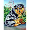 thumbnail image 1 of 11 x 15 in. Australian Shepherd Puppy Flag Garden Size, 1 of 1