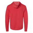 thumbnail image 2 of Bella Canvas 3719 Unisex Poly-Cotton Fleece Pullover Hoodie, M, Heather Red, 2 of 2
