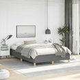 thumbnail image 1 of vidaXL Bed Frame Dark Grey 137x190 cm Full Fabric, 1 of 7