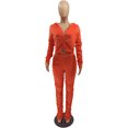 thumbnail image 1 of Honganda Slim Pleated Zipper Hooded Top and Pants Two-piece Suit, 1 of 6