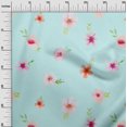 thumbnail image 2 of oneOone Polyester Lycra Fabric Flower & Leaves Watercolor Print Fabric By The Yard 56 Inch Wide, 2 of 4