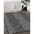 thumbnail image 3 of Ahgly Company Tapis d'Intérieur Lavable en Machine Carré Transitionnel Gris Canon, 3 Pieds Carré, 3 of 7