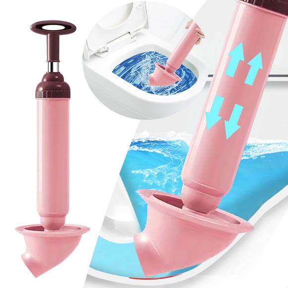 Bathroom Heavy Duty Toilet Plunger for Clog Removal High Pressure Drain Unclogging Tool for Bathroom Floor Shower Kitchen Air-Activated Plunger
