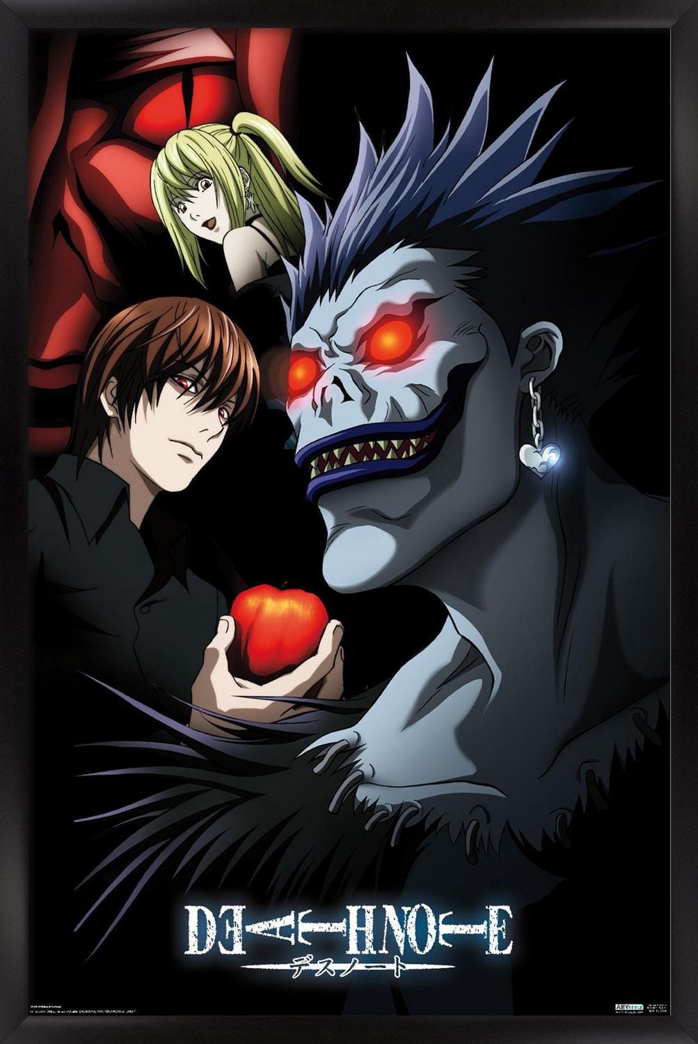 Death Note - Group Wall Poster, 22.375" x 34" Framed