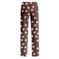 thumbnail image 4 of fatyb Lounge Pants for Women Printed Pajama Pants with Drawstring Womens Comfortable Wide Leg Pants, 4 of 6
