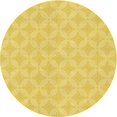 thumbnail image 1 of Ahgly Company Tapis d'Intérieur Ronds Transitionnels Jaunes Lavables à la Machine, 4 Pieds Rond, 1 of 7