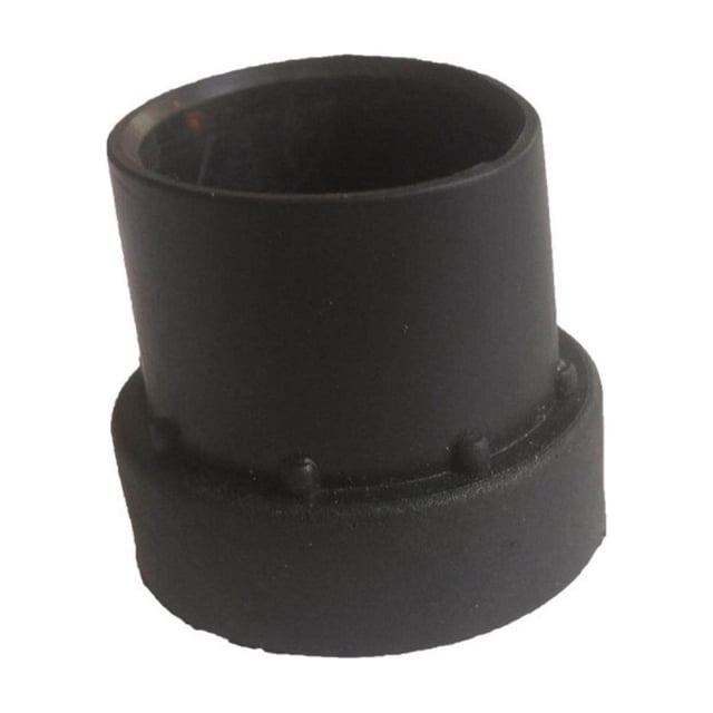 Langgg Trampoline Enclosure Pole Caps with Screw Thumb, a set of 12 black leg rod caps designed for trampoline covers. The image shows a single black cap with a cylindrical shape and a textured base for secure attachment.
