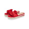 thumbnail image 4 of Woobling Sandales Compensées d'Été à Plateforme pour Femmes, Espadrilles à Nœud, à Enfiler, Sliders Rouges 6,5, 4 of 7
