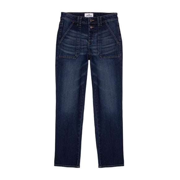 Jordache Women's 2 Exposed Button Fly Utility