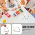 thumbnail image 3 of Instrument de Musique Triangulaire pour Enfants avec Percussion à Main 6 Pouces pour Éducation Musicale Interactive et Jeu Extérieur, 3 of 9