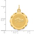thumbnail image 2 of Charme de Disque de Natation en Or Jaune 14 Carats, 2 of 2