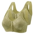thumbnail image 1 of Wancir Bras for Women 2025 New 2PC Woman's Embroidery Thin Style Ventilate Large Size Bra without Steel Rim, 1 of 8