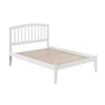 thumbnail image 3 of Lit Plateforme Complet en Bois Massif Richmond, Blanc, 3 of 6