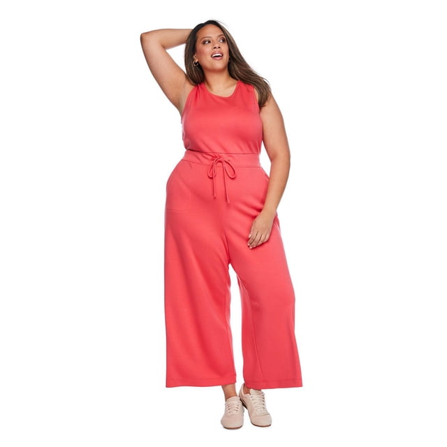Lane Bryant Women's Plus Wide Leg Jumpsuit