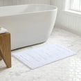 thumbnail image 2 of Martha Stewart Everyday 100% Cotton Tufted Reversible Bath Rug Sparkling White, 20" x 34", 2 of 6