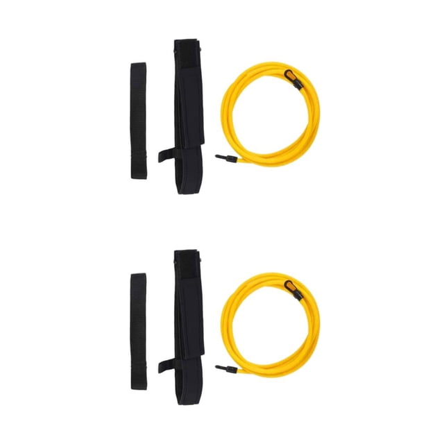 Baohd Ceinture d'Entraînement de Natation Réglable et Confortable Pas Plus Dur Jaune-3 Mètres 2Ensemble
