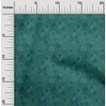 thumbnail image 2 of oneOone Viscose Jersey Teal Green Fabric Abstract Floral Craft Projects Decor Fabric Printed By The Yard 60 Inch Wide, 2 of 5