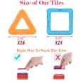 thumbnail image 5 of GRM Magnetic Tiles Building Blocks Toys by (40 PCS), Magformers compatible, 5 of 5