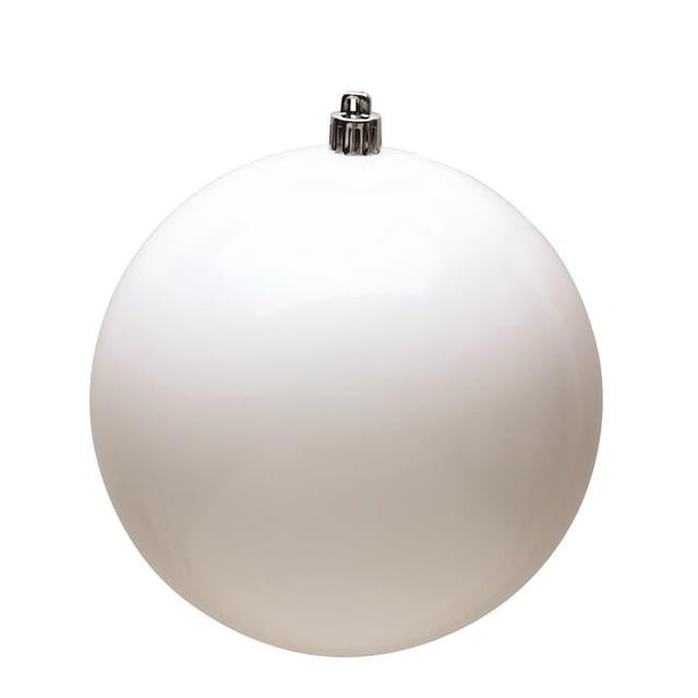 Vickerman N596011S 2.4 in. White Shiny Christmas Ornament Ball - 60 per Box