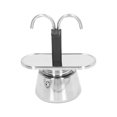 thumbnail image 2 of Moka Maker Moka Pot 100ml Dual Pipe Stainless Steel Thickened Strainer Moka Pot For Espressoes Cappuccino Latte, 2 of 8