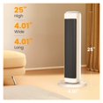 thumbnail image 2 of 25" Space Heater for Indoor Use Large Room, Ceramic Tower Electric Heater with Thermostat ,Fast Heating, 2 of 5