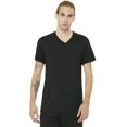 thumbnail image 3 of Bella Canvas Mens Jersey V-Neck Tee, M, Maroon, 3 of 7