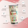thumbnail image 3 of Teacher Appreciation Gifts - Best Teacher Gifts for Women - Daycare Teacher Gifts Back to School - Christmas Gifts for Teacher - Teacher Coffee Mug Stainless Steel Tumbler with Lid And Straws 20oz, 3 of 6