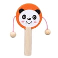 thumbnail image 1 of EIGTHTAIL Cartoon Wooden Handheld Musical Mini Rattle Drum Shaker Education Baby Toy, 1 of 7