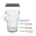 thumbnail image 5 of COSMOS Pack of 6 Anti-Dust Spill Proof Soft Silicone Replacement Coffee Mug Lids Cover Cup Lid Cover, 5 of 5