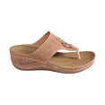 thumbnail image 2 of LSLJS Hollow Metal Circle Thick-soled Wedge Heel Flip-flops Women, Womens Flip Flops, 2 of 5
