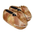 thumbnail image 1 of Childrens / Kids Plush 3D Dinosaur Head Slippers, 1 of 2