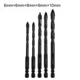 thumbnail image 1 of Four-Flute Sawtooth Eccentric Drill Bit Professional Carpentry Tools For Glass Ceramic Concrete Brick Metal Drill Bit Set - C, 1 of 6
