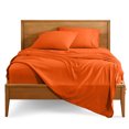 thumbnail image 1 of Bare Home Premium 1800 Collection Ensemble de Draps 3 Pcs, Très Grand Simple, Orange, 1 of 10