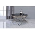 thumbnail image 1 of ACME Valora Coffee Table in Champagne & Black Glass, 1 of 2