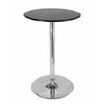 thumbnail image 1 of Nicer Furniture Round bar Table with Chrome Leg & Clear Base, 1 of 1