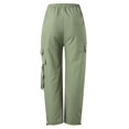 thumbnail image 5 of Women's Baggy Cargo Pants - Drawstring Wide Leg, Polyester - Streetwear/Hip Hop - S-XXL, 5 of 5