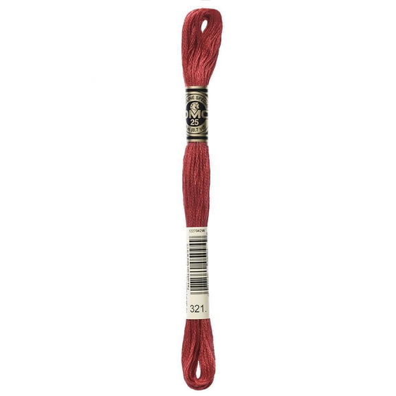 DMC Cotton 6-Strand Embroidery Floss, 8 m (8.7 yd), Red