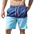 thumbnail image 1 of TIWEKE Board Shorts,Holiday Beach Swimming Trunks Shorts Swimsuit Men Light Blue,S, 1 of 7