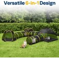 thumbnail image 2 of inPortable Catio Outdoor Enclosure with Tent Tunnel & Playhouse MultiPet Design for Cats Dogs Rabbits Includes Door Leash Mint Ball (Yard Balcony Camping), 2 of 7