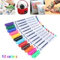thumbnail image 2 of ZTOO 12Pcs Colors Marker Set Permanent Fabric Paint Fine Point Textile Marker Pen for Teens Girls Adults, 2 of 6