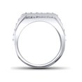 thumbnail image 2 of 2 ct Bague Diamant Homme Or Blanc 10K, 2 of 2