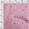 thumbnail image 1 of oneOone Polyester Lycra Fabric Grass & Puppies Dog Printed Fabric 1 Yard 56 Inch Wide, 1 of 4