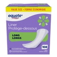 thumbnail image 3 of Equate Light Absorbency Long Pantiliner Unscented, 108 Count, 3 of 9