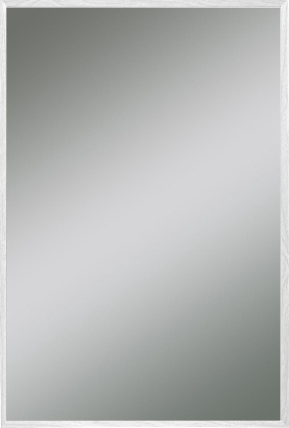 Hometrends miroir mural avec cadre Adler, finition grain blanc,  Miroir décoratif,  18pox22po