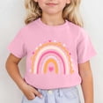 thumbnail image 2 of LUOGENLI T-Shirt pour Filles Enfants Mignon Imprimé à Manches Courtes Col Rond T-Shirt Chemises pour Filles Longueur Midi Jean 6-7 Ans, 2 of 4